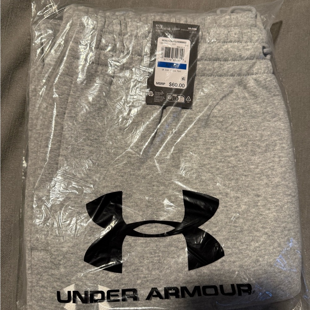 Under Armour Men's Gray Icon Fleece Pants